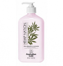 AUSTRALIAN GOLD drėkinamasis kūno kremas Hemp Nation® WILD BERRIES & LAVENDER BODY LOTION, 535 ml 